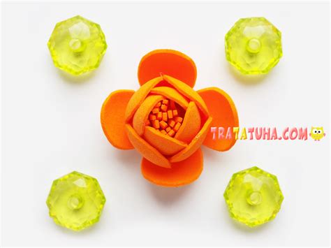 How to Make a Small Flower from Foam