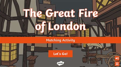 The Great Fire of London Interactive Matching Activity