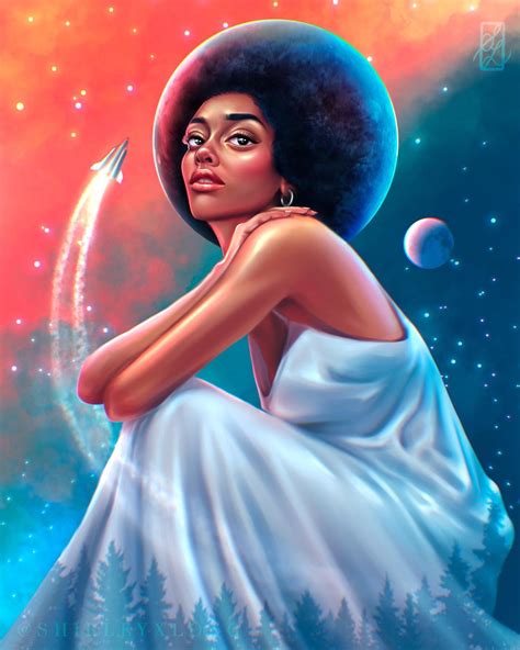 Afrofuturism, Me, Digital painting, 2020 : r/Art