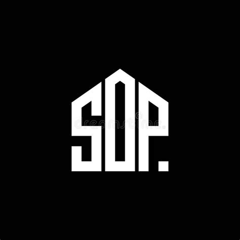 SOP Letter Logo Design on BLACK Background. SOP Creative Initials ...