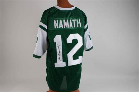 Joe Namath Signed Jets Green Jersey (PSA ) |Memorabilia.Expert