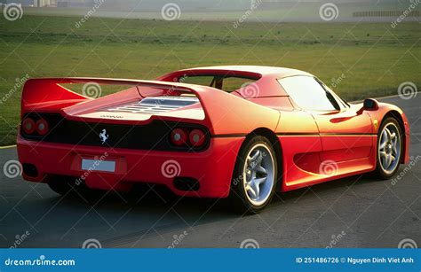 Ferrari F50 Red Sports Car editorial photo. Image of midengine - 251486726