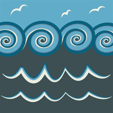 abstract ocean waves 5846239 Vector Art at Vecteezy