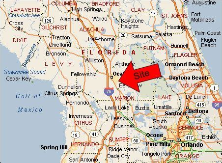 Map Of Florida Showing Ocala – Map Vector