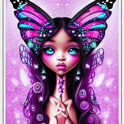 Beautiful Black Fairies Graphic · Creative Fabrica