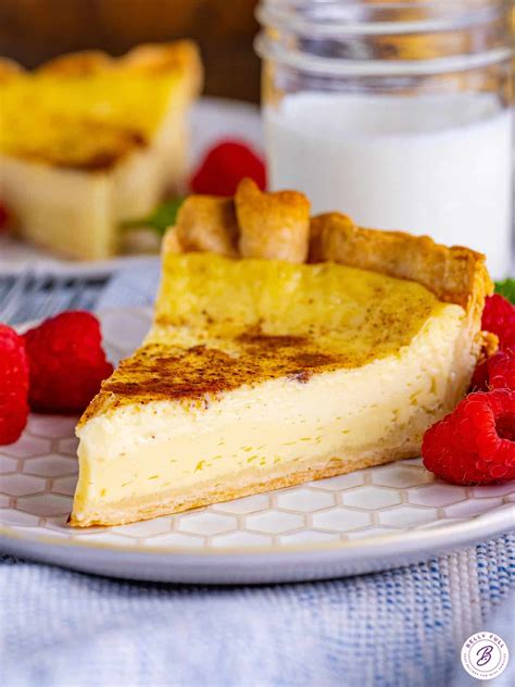 Egg Custard Pie Recipe - Belly Full