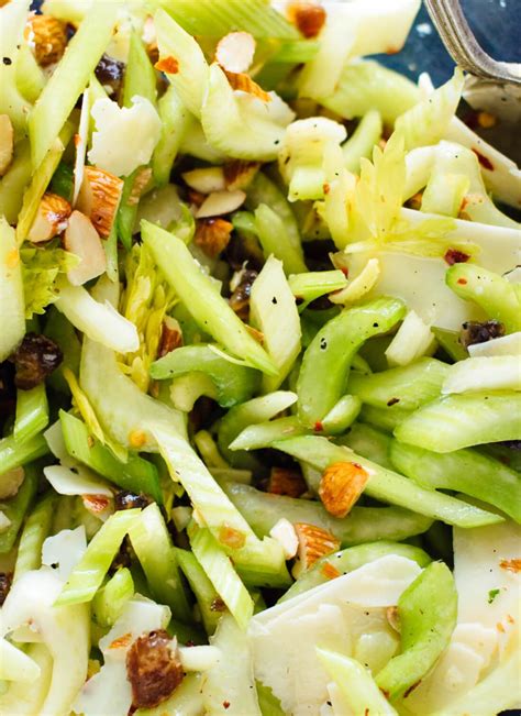 Celery Salad with Dates, Almonds and Parmesan - Cookie and Kate