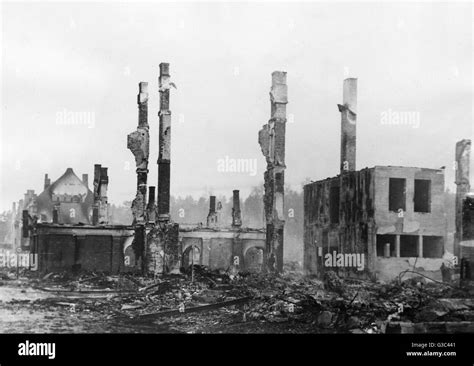 WW2 - Elverum, Hedmark County, Norway - destruction caused by German ...