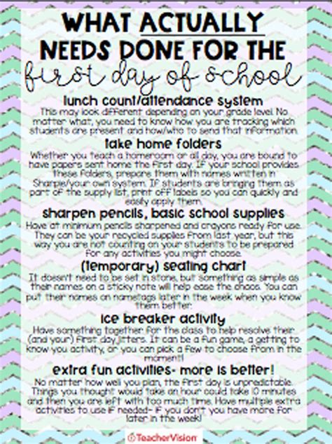 A Back To School Checklist For Elementary Teachers - TeacherVision