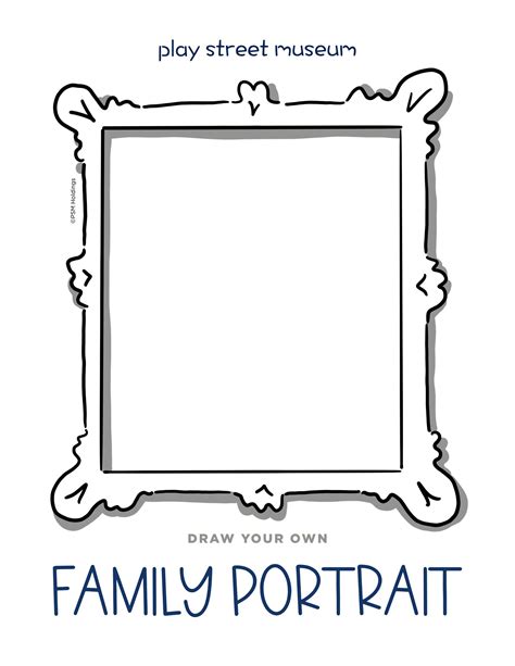 Draw Your Own Family Portrait- Free Printable — Play Street Museum