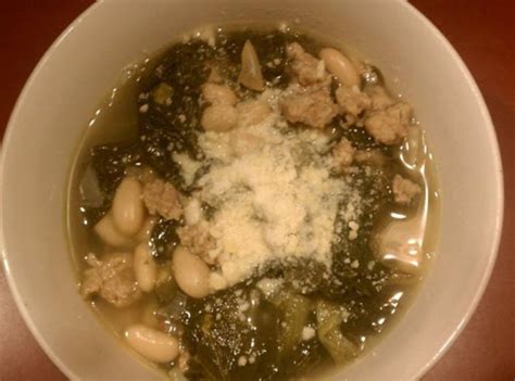 Italian Greens and Beans w/ sausage | Just A Pinch Recipes