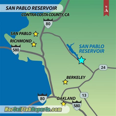 San Pablo Reservoir - Fish Reports & Map