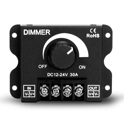 DC 12V-24V PWM LED Lighting Dimming Device LED Strip Dimmer 30A ...