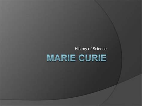 Marie curie