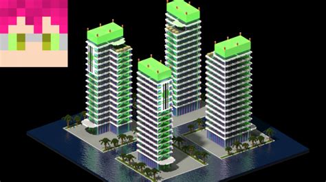 Neon modern building 3 Minecraft Map