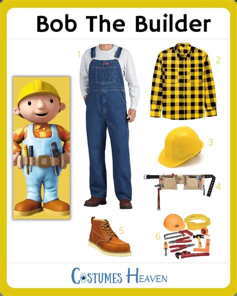 Bob The Builder Costume For Cosplay & Halloween 2024