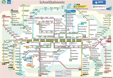 Mvv map - Mvv munich map (Bavaria - Germany)