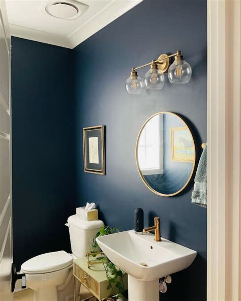 Blue Bathroom Paint, Lake House Bathroom, Navy Bathroom, Master Bathroom, Nautical Paint Colors ...