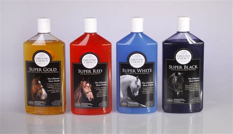 Grooms Choice Super Shampoo for 🐴 Horses - White, Red, Gold, Black