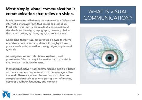 VDIS10015 Visual Communication Skills - Lecture 1