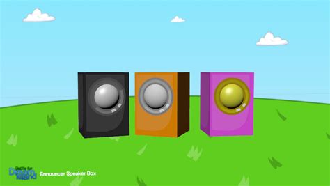 (Blender) BFDI Announcer Speaker Boxes by blenderremakesfan2 on DeviantArt