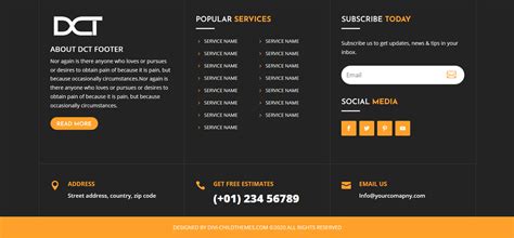 Divi Footer Layout Bundle 1