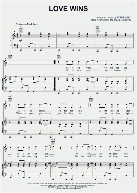 Love Wins Piano Sheet Music | OnlinePianist