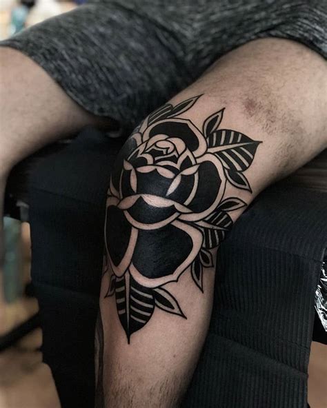 Old School Inspiration | Inkstinct | Knee tattoo, Tattoos for guys, Black rose tattoos