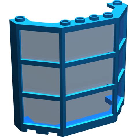 LEGO Window Bay 3 x 8 x 6 with Transparent Dark Blue Glass (30185 ...