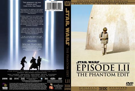 A custom DVD cover for STAR WARS - The Phantom Edit (the granddaddy of ...