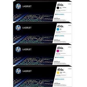 Genuine HP 414A Toner Cartridge Set, FULL 4 COLOR SET W2020A, W2021A, – tonerfy.com