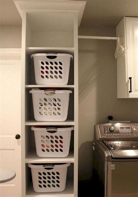 Laundry Room With Storage Bins - Ideas Home Interior