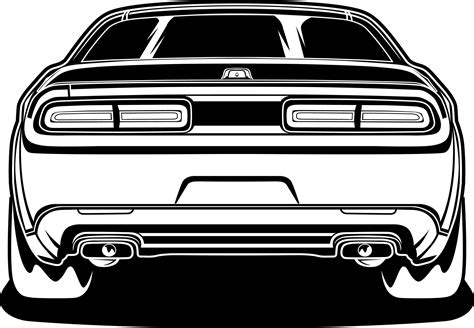 Black and white car vector illustration for conceptual design 7478406 Vector Art at Vecteezy