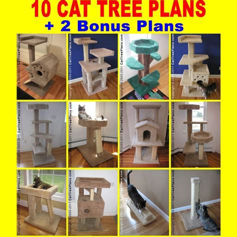 MAKE A CONDO TOWER Do-It-Yourself 10 CAT TREE PLANS DIY +2 BONUS ...