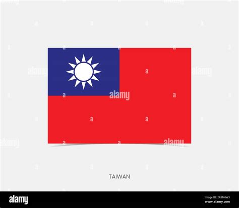 Taiwan Rectangle flag icon with shadow Stock Vector Image & Art - Alamy