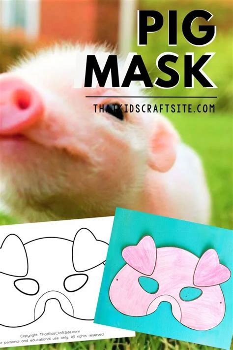 Pig Mask Craft - That Kids' Craft Site