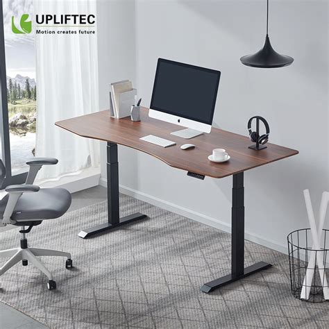 Motorized Sit Stand Desk Best Height for Standing Desk Rising Computer ...