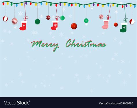 Best wishes merry christmas card with christmas Vector Image