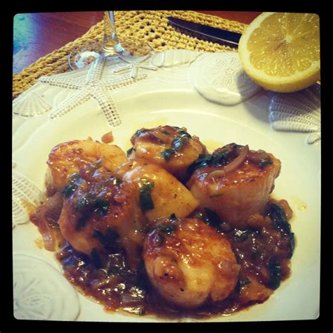 sweet and savory: Scallops Provencal