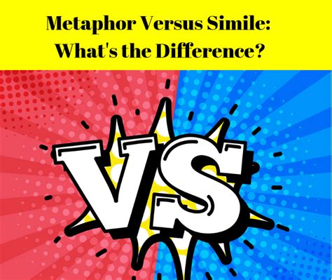 WHAT IS THE DIFFERENCE BETWEEN METAPHOR AND SIMILE? - The Children's Creative Writing Institute