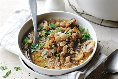 Stale bread soup with fried bone marrow recipe - Recipes - delicious.com.au