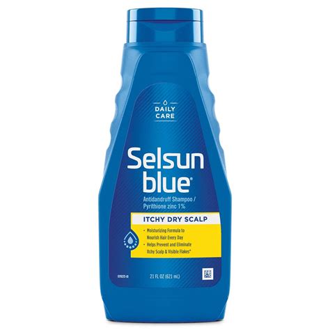 Buy Selsun Blue Itchy Dry Scalp Anti-Dandruff Shampoo, Extra-Hydrating Formula, Pyrithione Zinc ...