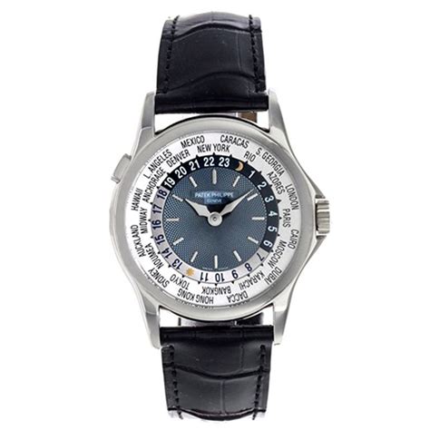 Patek Philippe Platinum World Time Wristwatch Ref 5110P