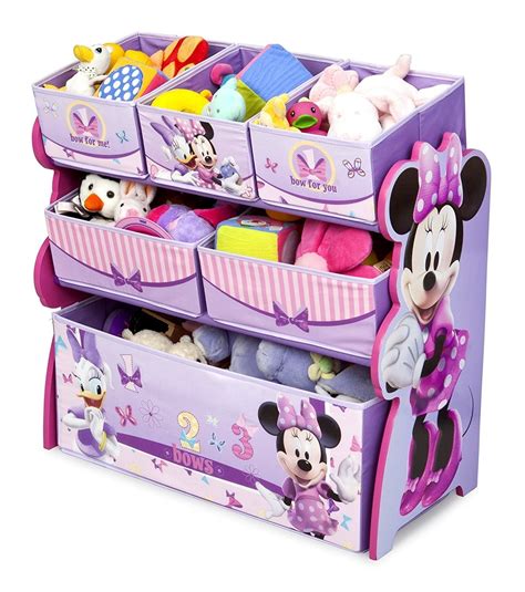 Cute Fun and Exciting Disney Minnie Mouse Storage Toy Box Containers and Chest Organizer Bins ...