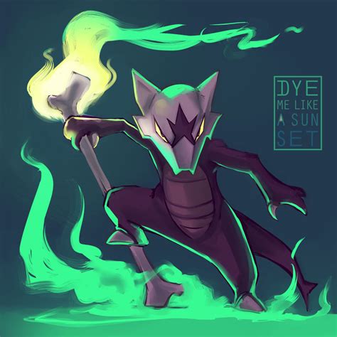 Alolan Marowak by Dyemelikeasunset on DeviantArt