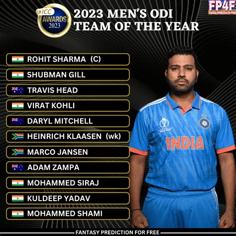 ICC Awards 2023: Men's ODI Team of the Year 📷: BCCI #RohitSharma #ViratKohli #ShubmanGill # ...