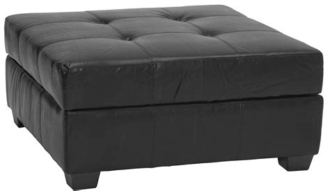 Epic Furnishings 36-Inch Large Square Storage Ottoman/Bench Leather Look Black | eBay