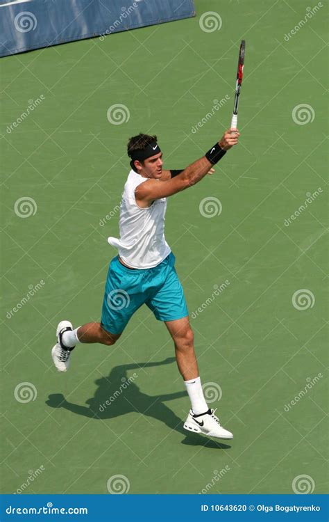 Del Potro: Tennis Player Forehand Editorial Image - Image of juan, jump ...