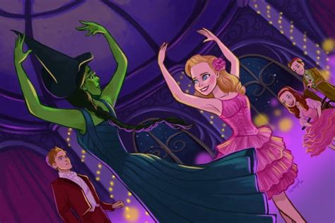 Glinda and Elphaba - Wicked Fan Art (37828036) - Fanpop