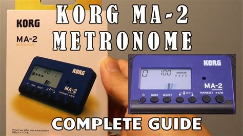 Korg MA-2 Metronome Complete Guide #korg - YouTube